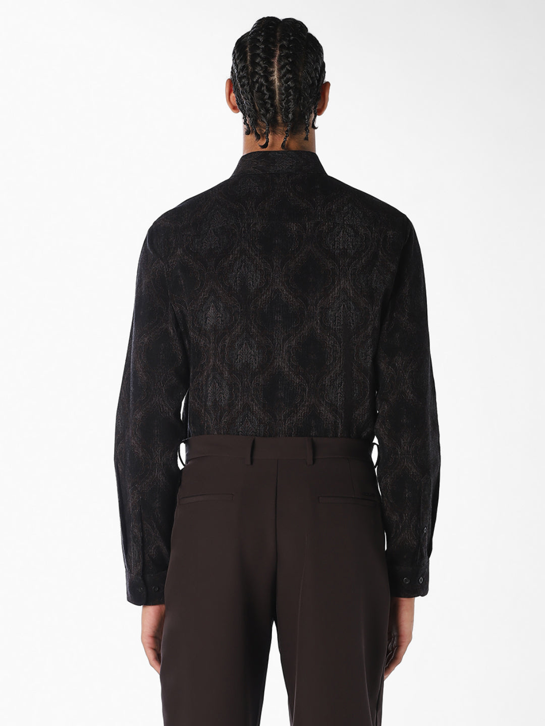 Printed Dobby Slim Fit Shirt