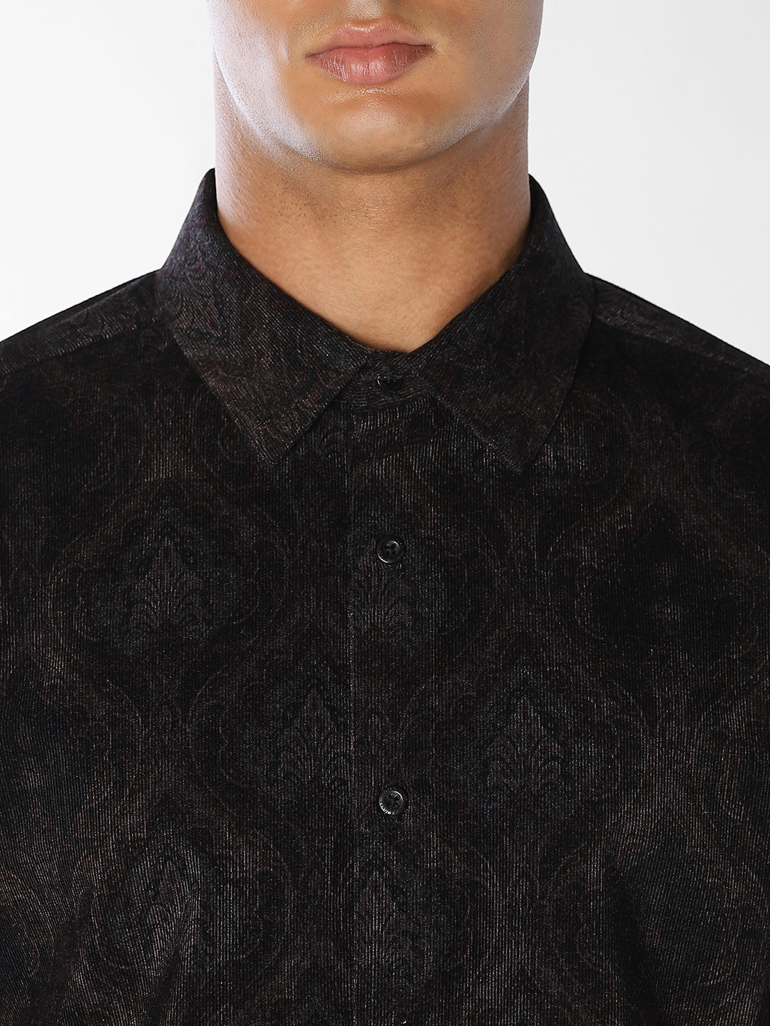 Printed Dobby Slim Fit Shirt