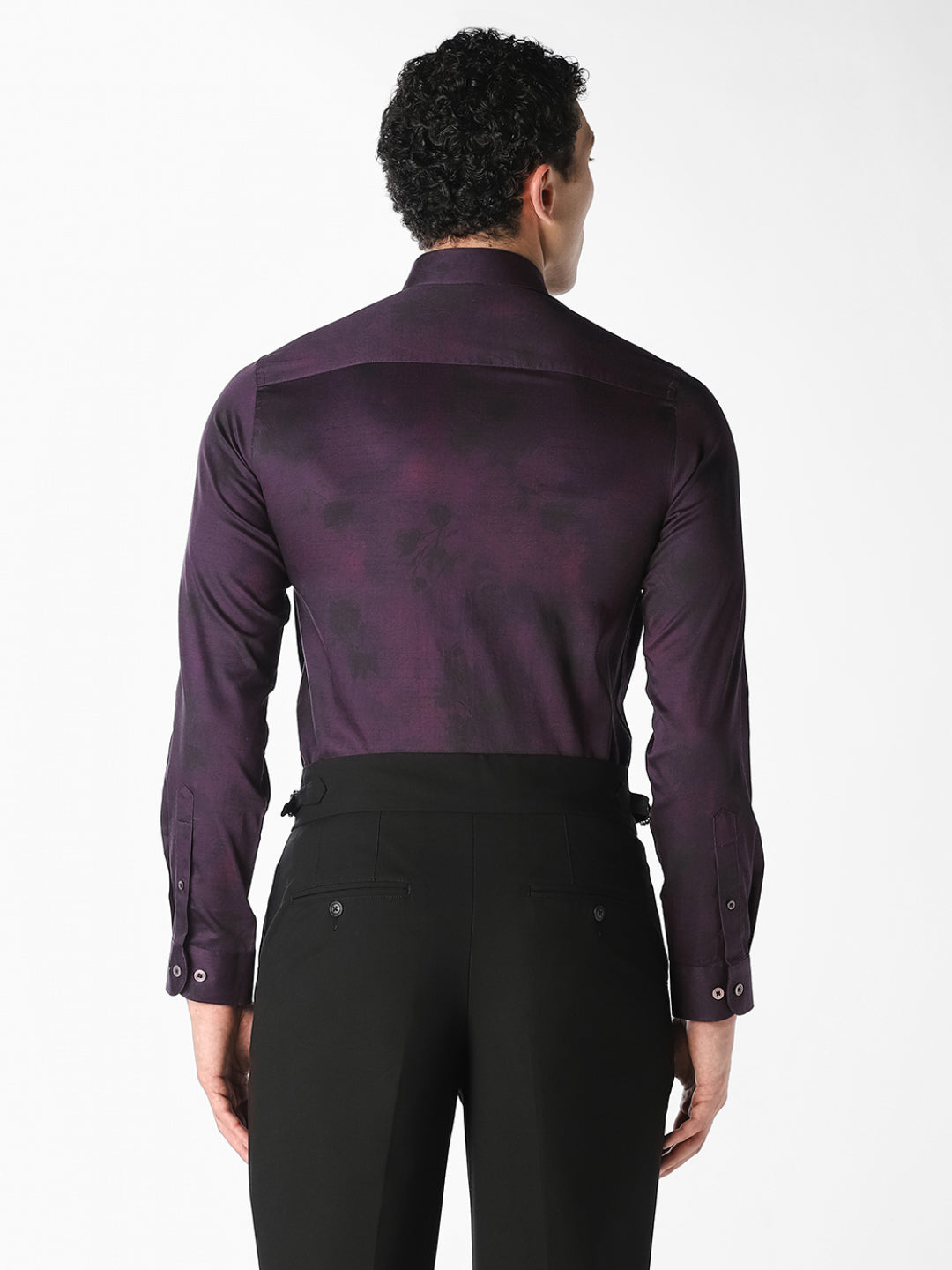 Floral Jacquard Slim Fit Shirt