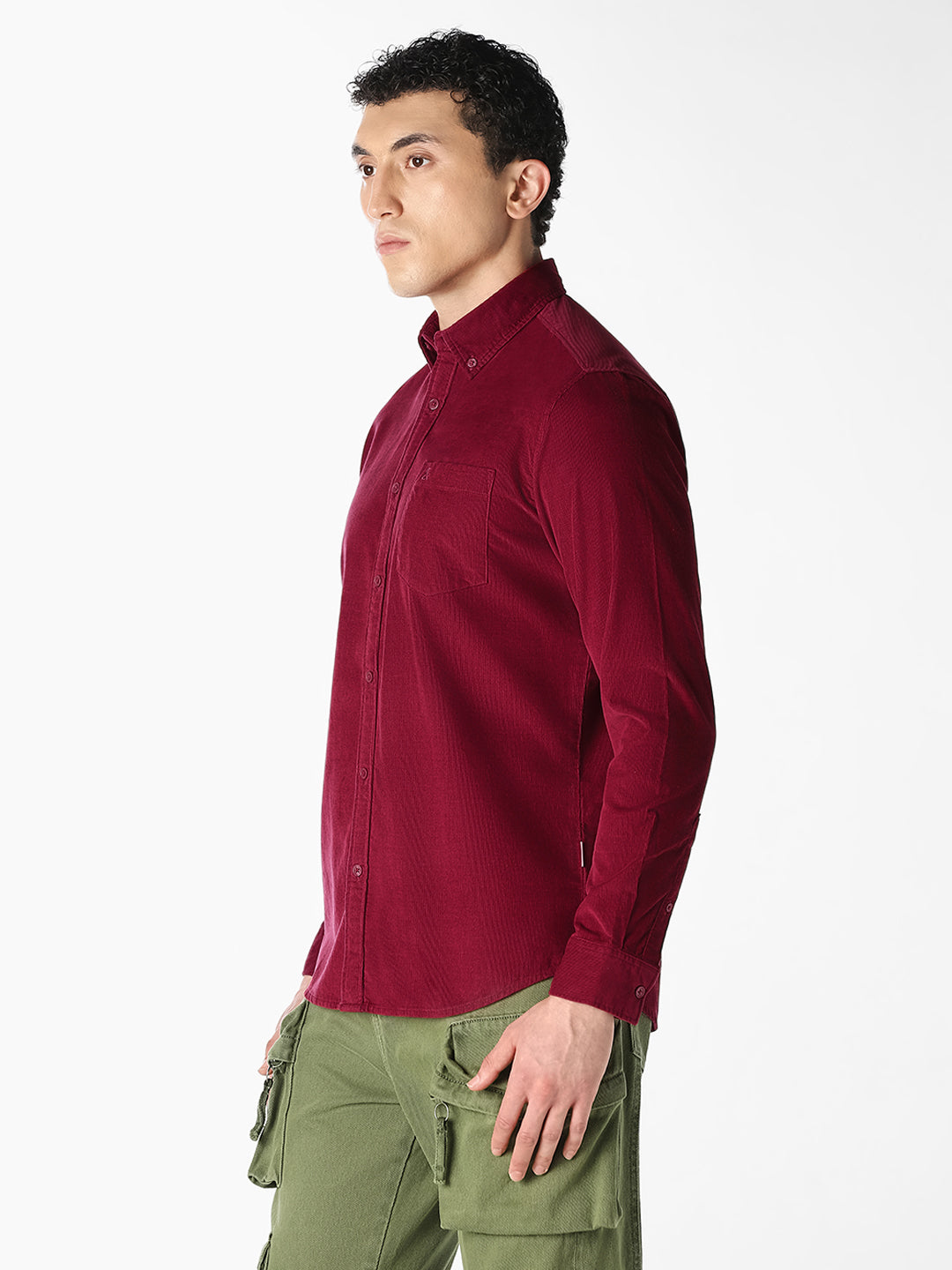 Red Regular Fit Shirt