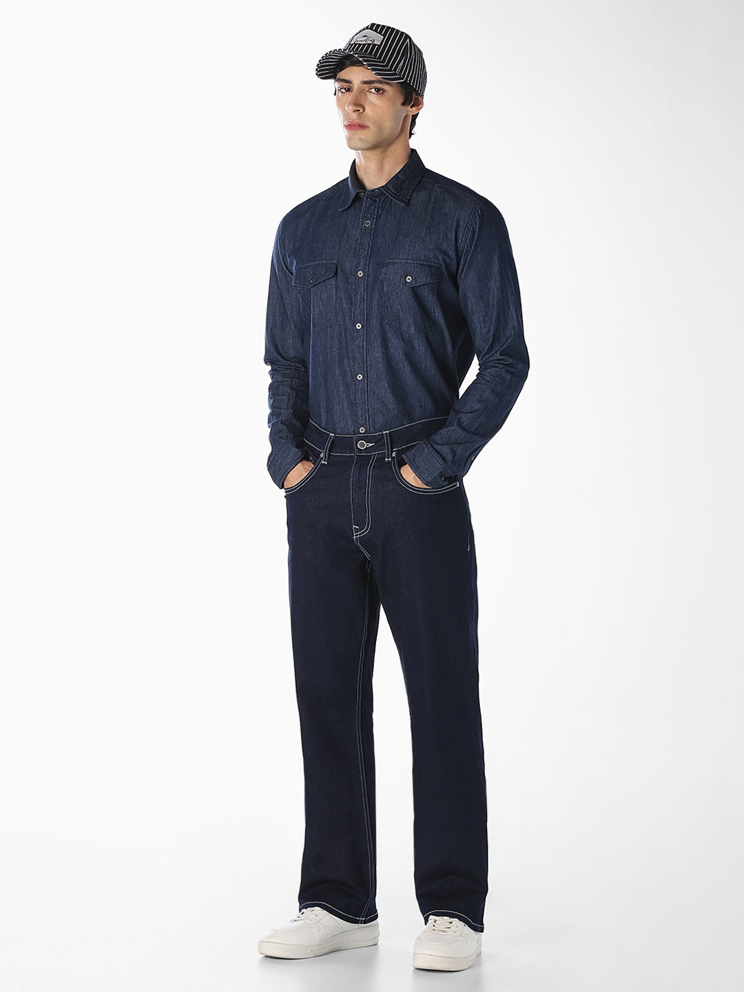 Dark Blue Denim Shirt