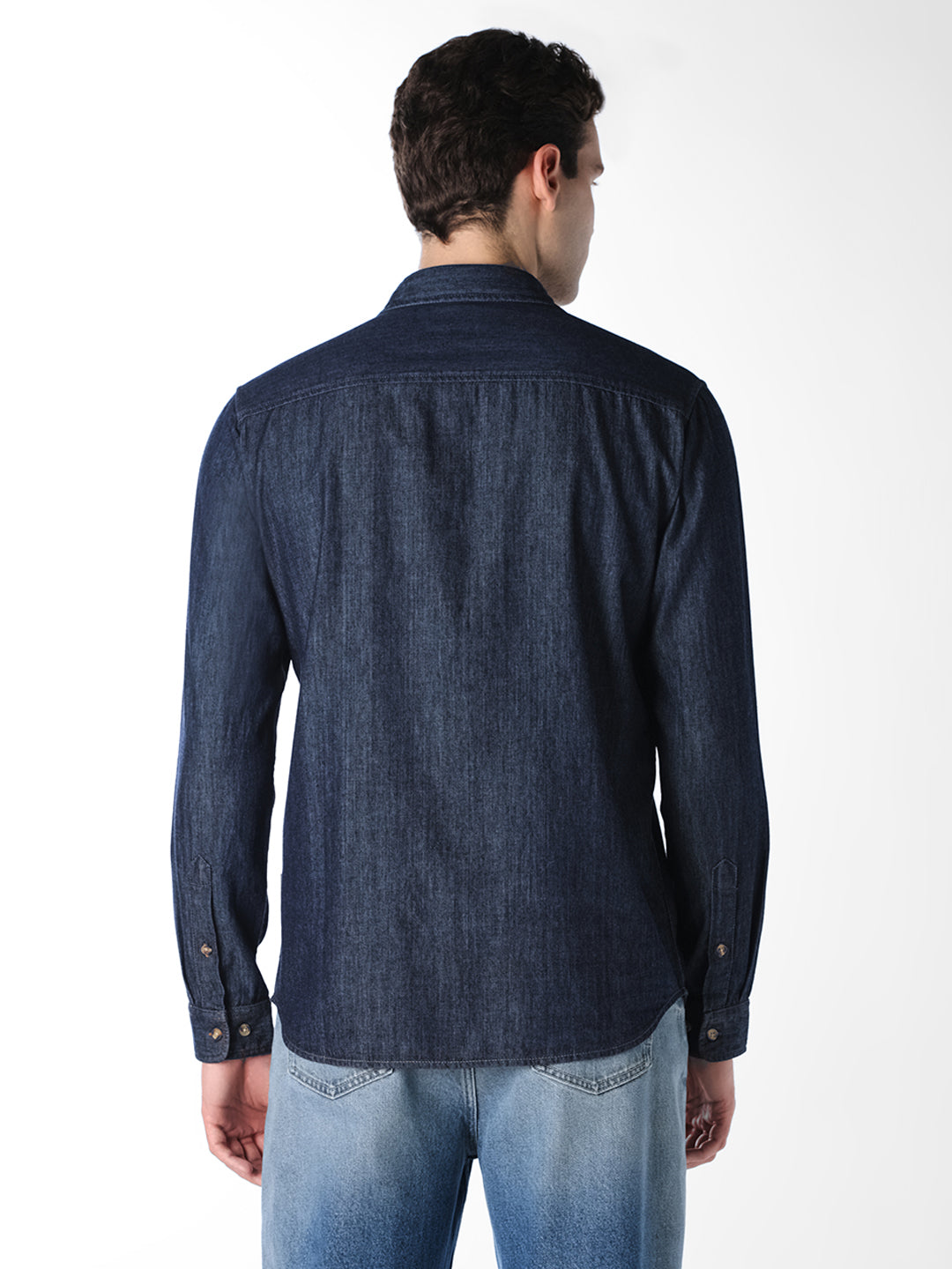 Dark Blue Denim Shirt
