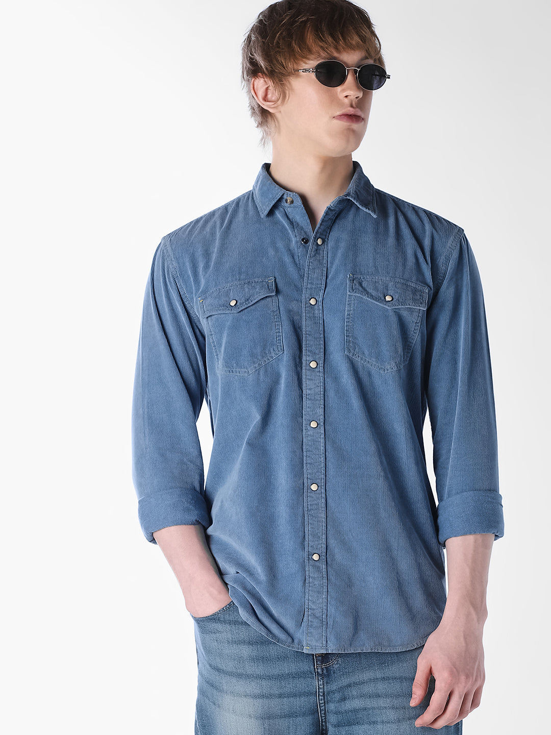 Blue Denim Oversized Shirt