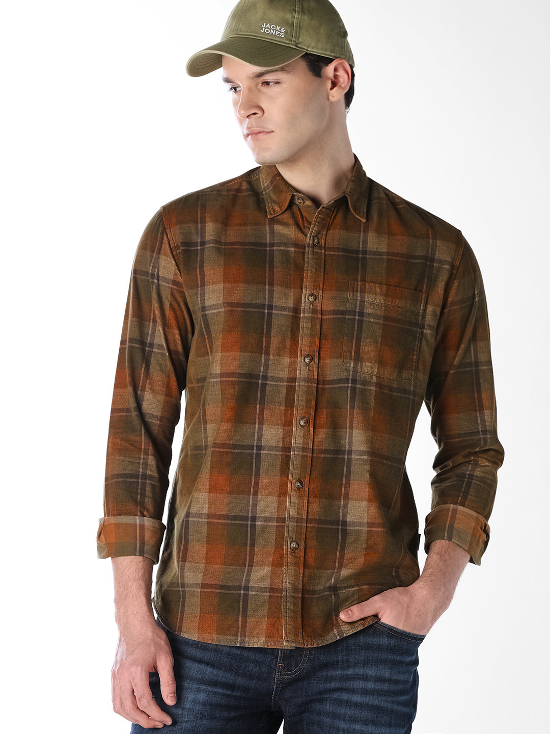 Check Cotton Full Sleeves Shirt