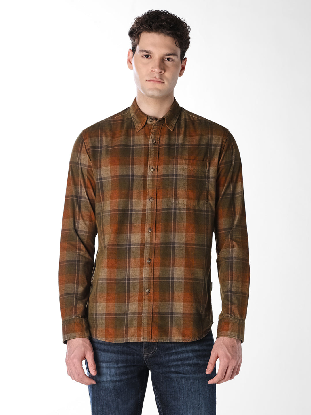 Check Cotton Full Sleeves Shirt