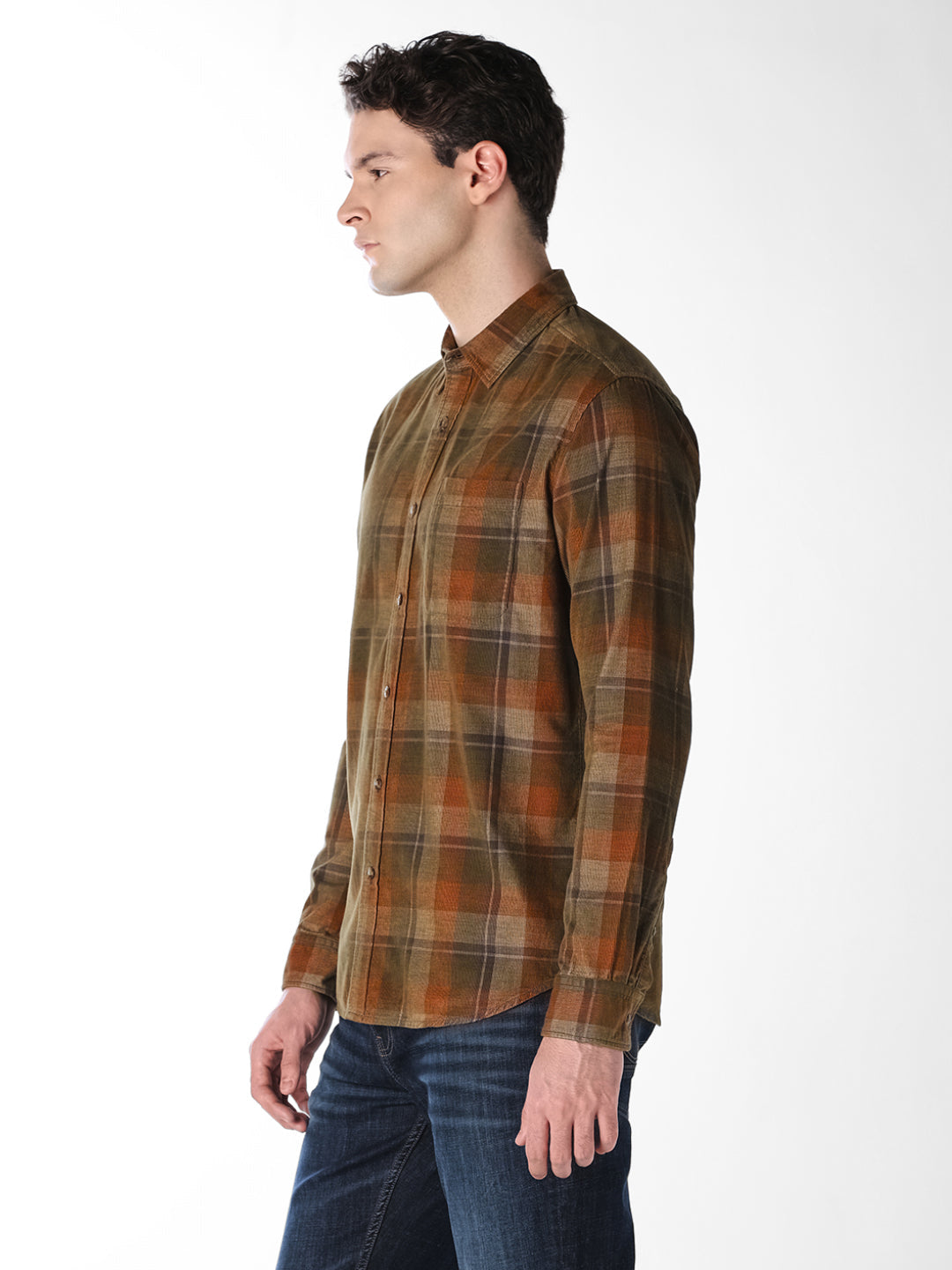 Check Cotton Full Sleeves Shirt