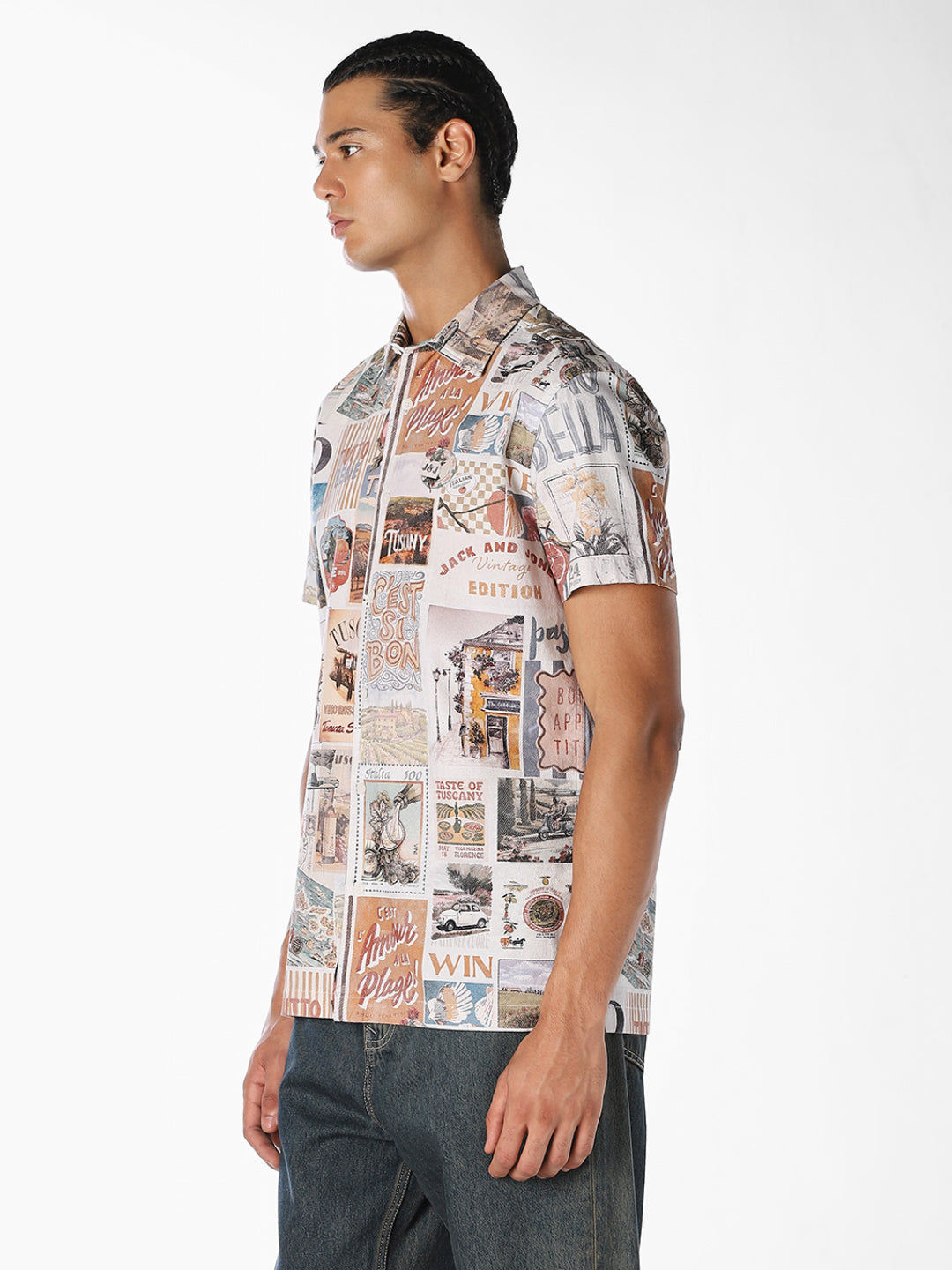 Printed Resort Collar Shirt