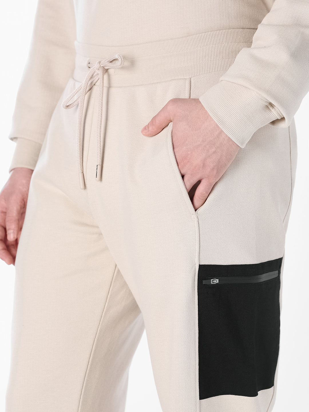 Contrast Zip Pocket Sweatpants