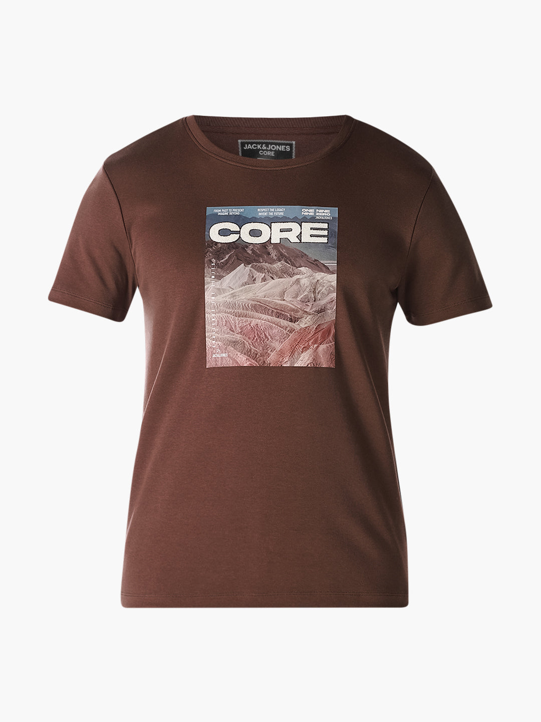 Brown Graphic Print T-Shirt