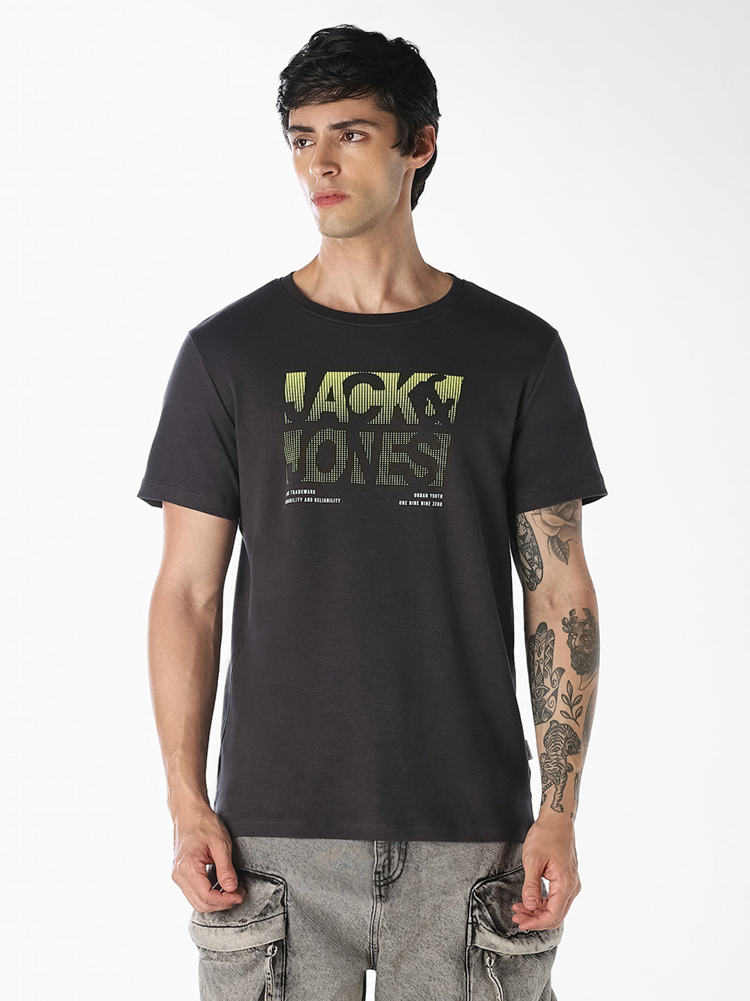 Black Logo Print T-Shirt