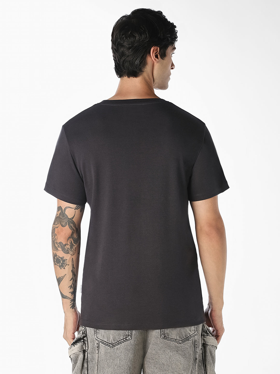 Black Logo Print T-Shirt