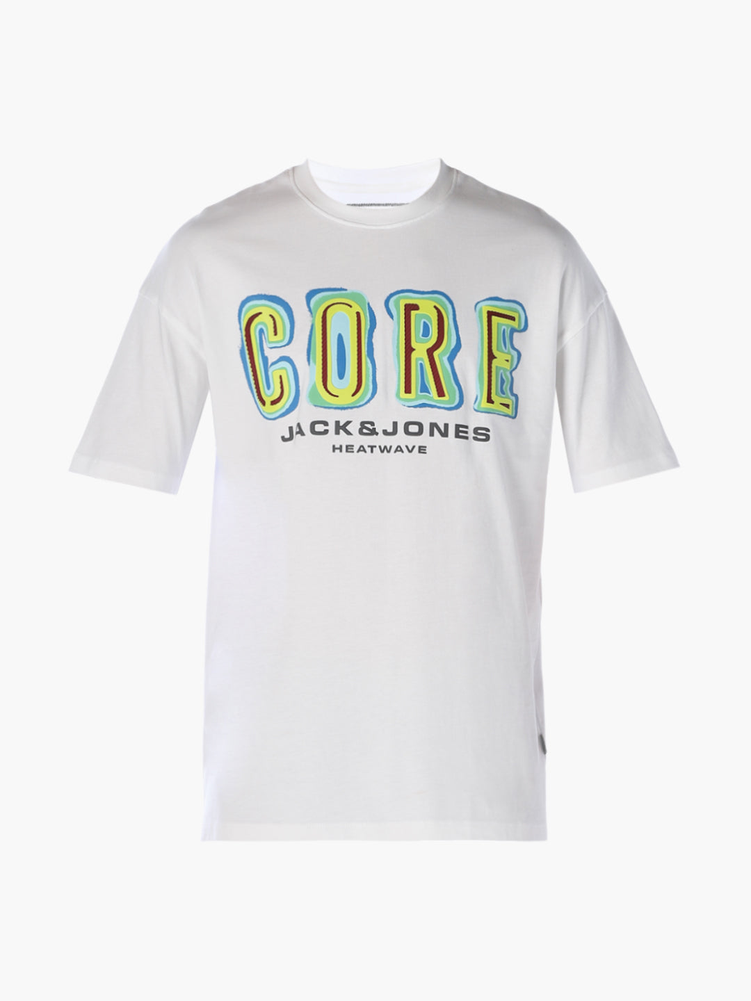 White Printed Oversized T-shirt