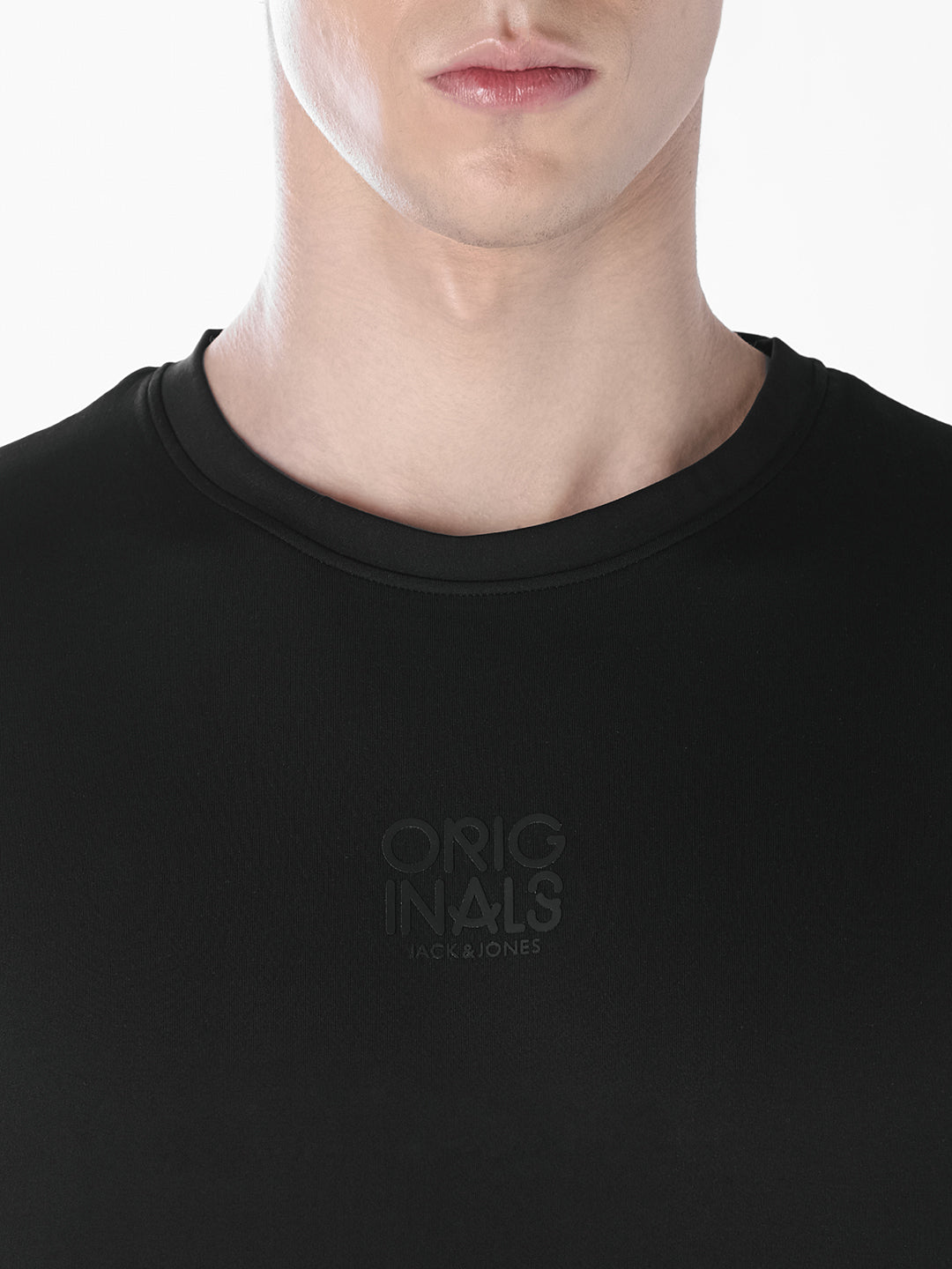 Black Tonal Logo Print T-shirt
