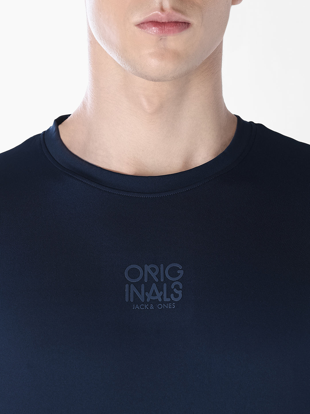 Blue Tonal Logo Print T-shirt