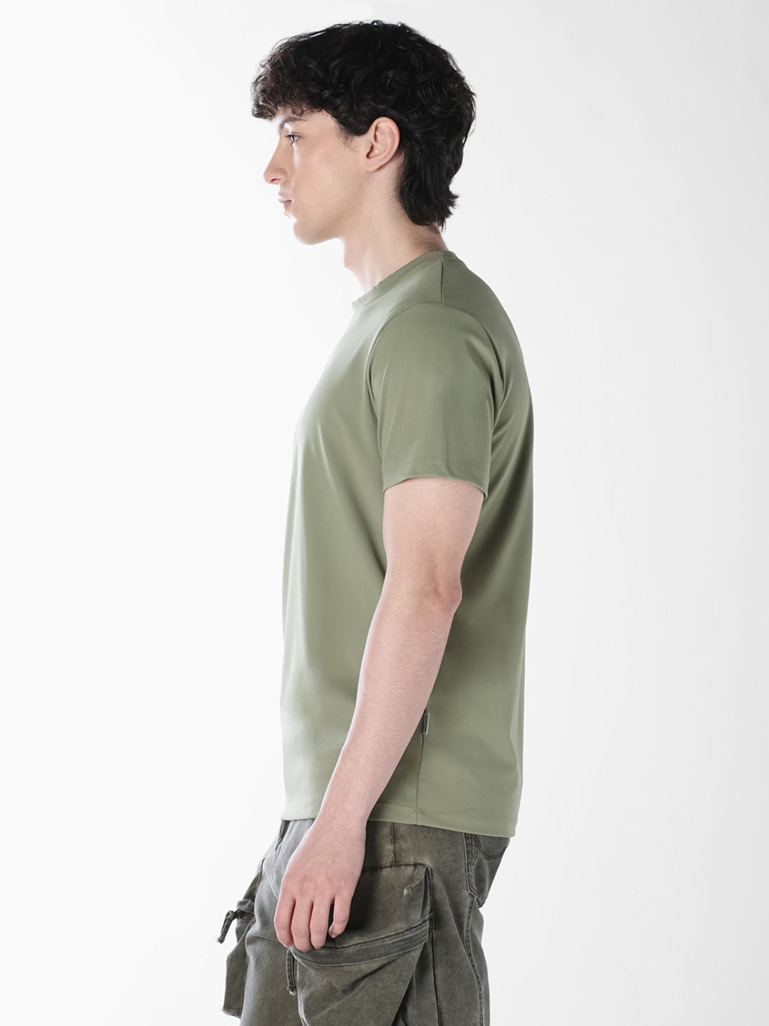 Green Tonal Logo Print T-shirt