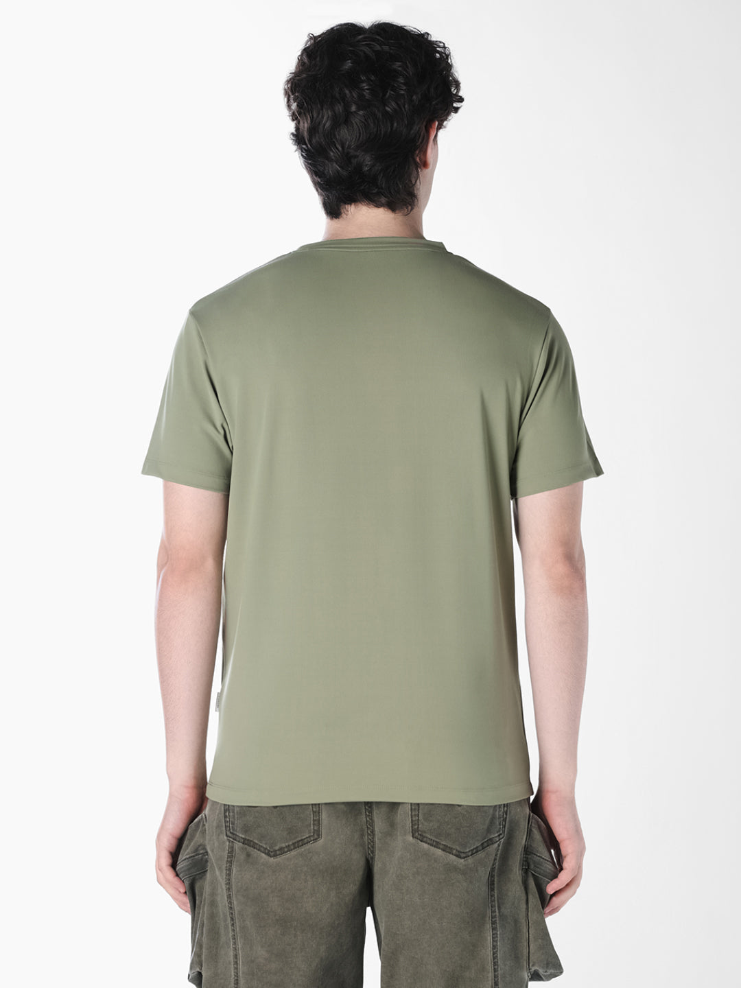 Green Tonal Logo Print T-shirt
