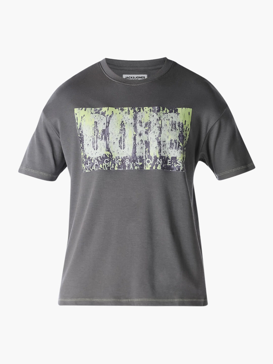 Grey Printed Oversized T-shirt