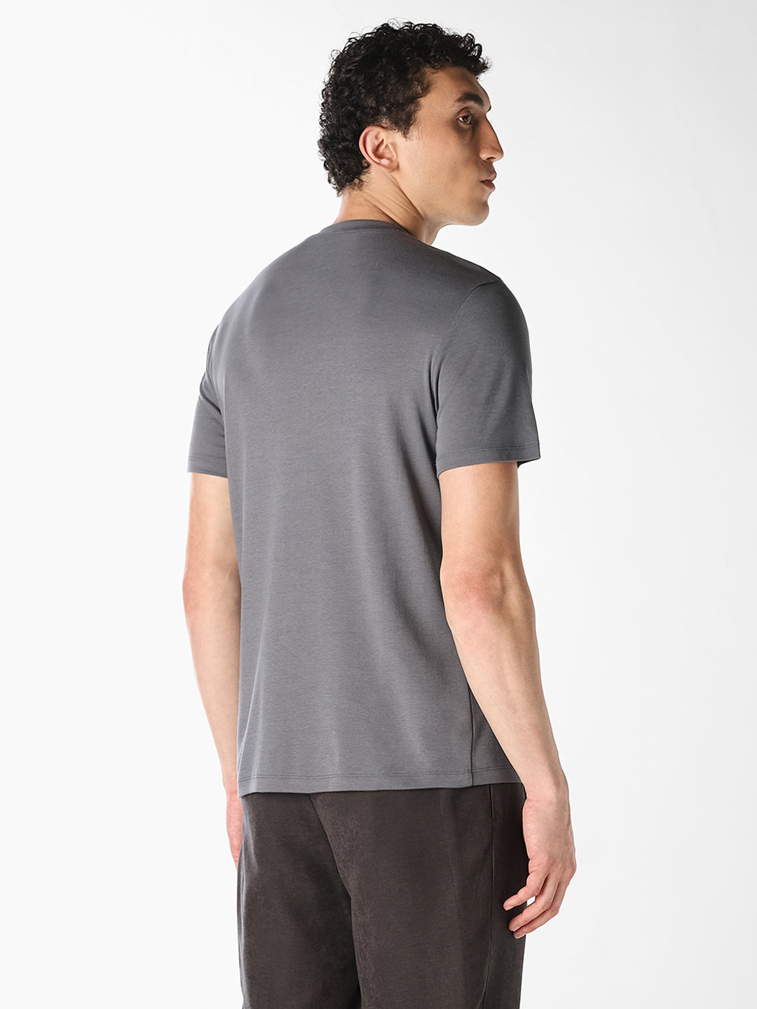 Grey Graphic Print T-Shirt
