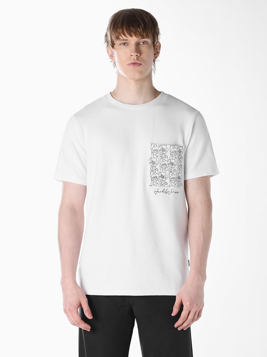 White Embroidered T-shirt