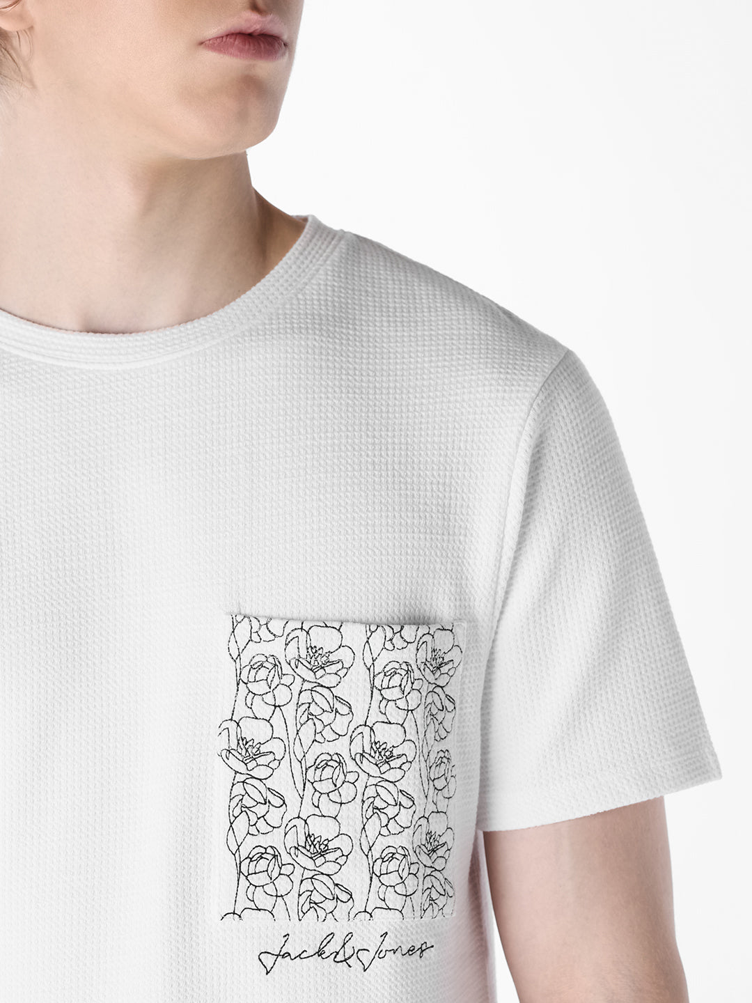 White Embroidered T-shirt