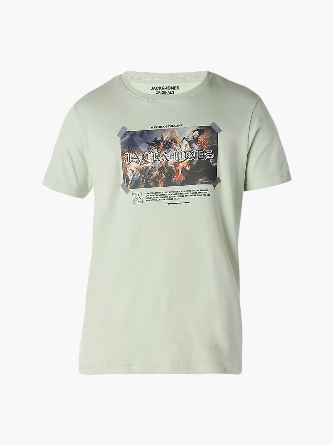 Mint Green Graphic Print T-Shirt
