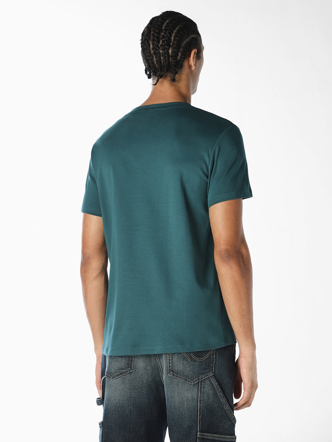 Turquoise Graphic Print T-Shirt