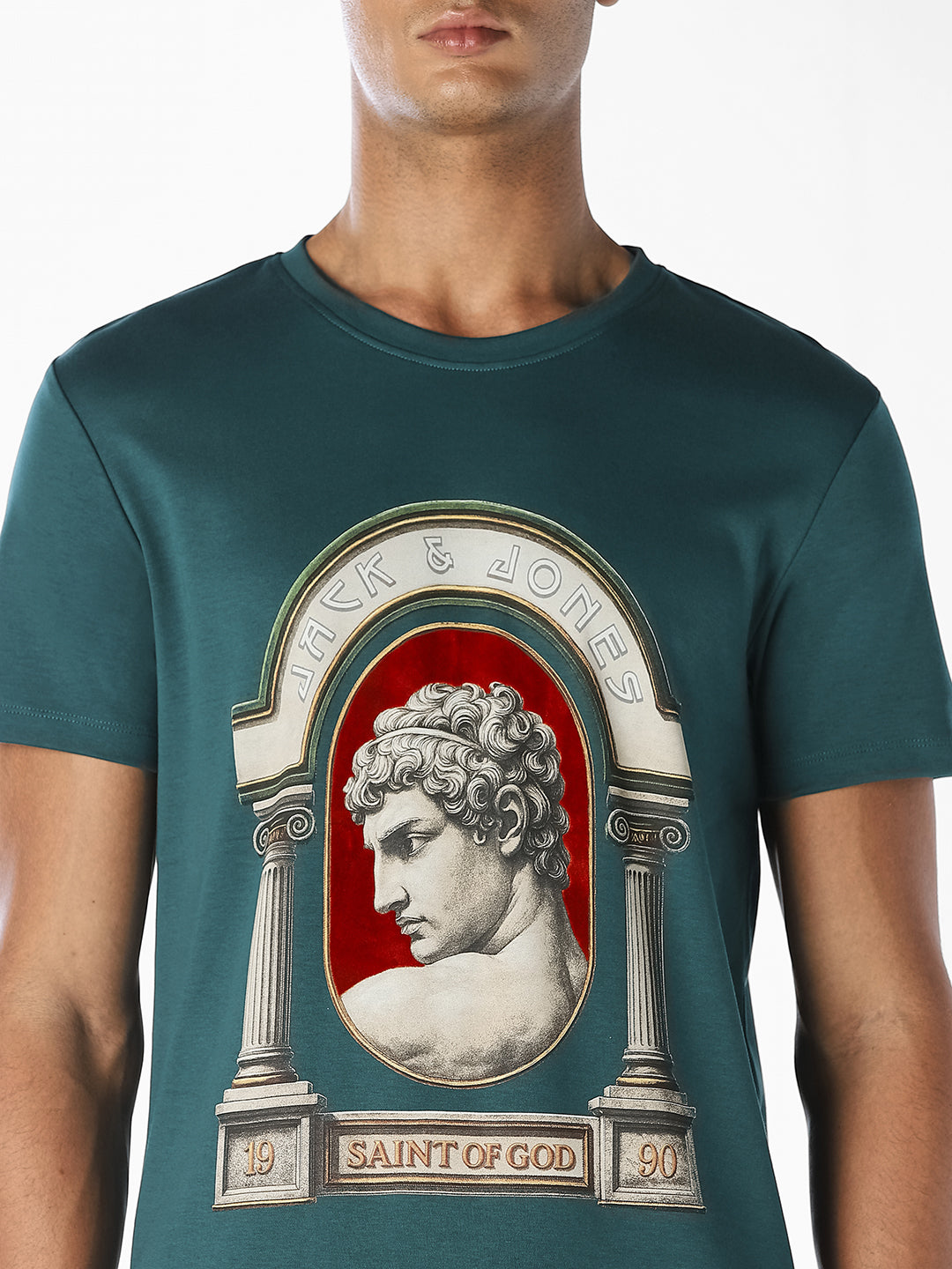 Turquoise Graphic Print T-Shirt