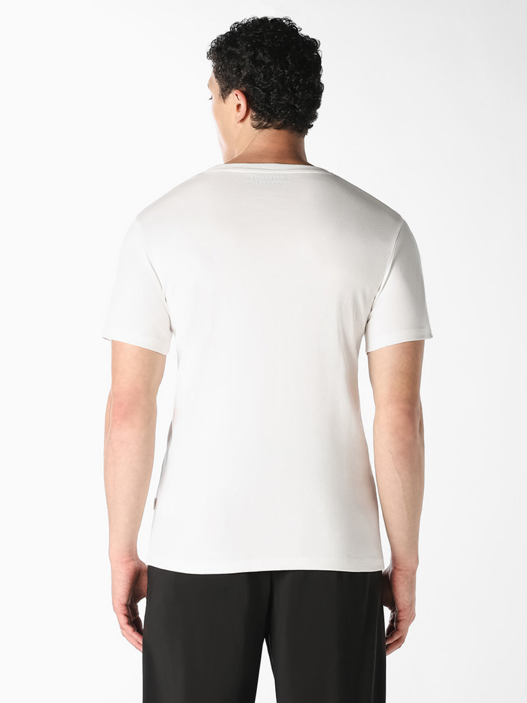 White Logo Print T-Shirt