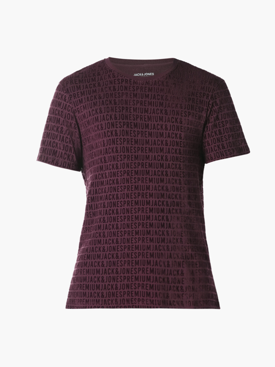 Purple Printed Regular Fit T-shirt