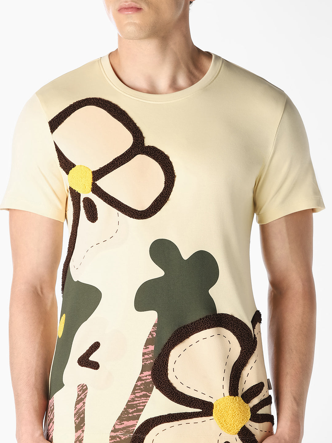 Floral Graphic Cotton T-Shirt