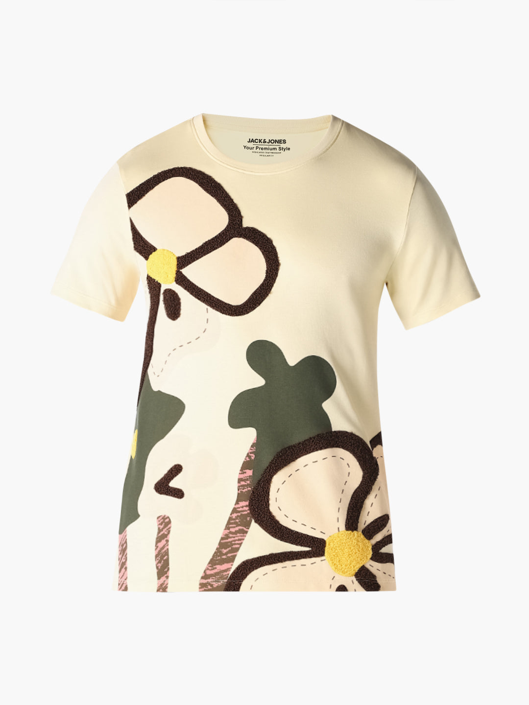 Floral Graphic Cotton T-Shirt