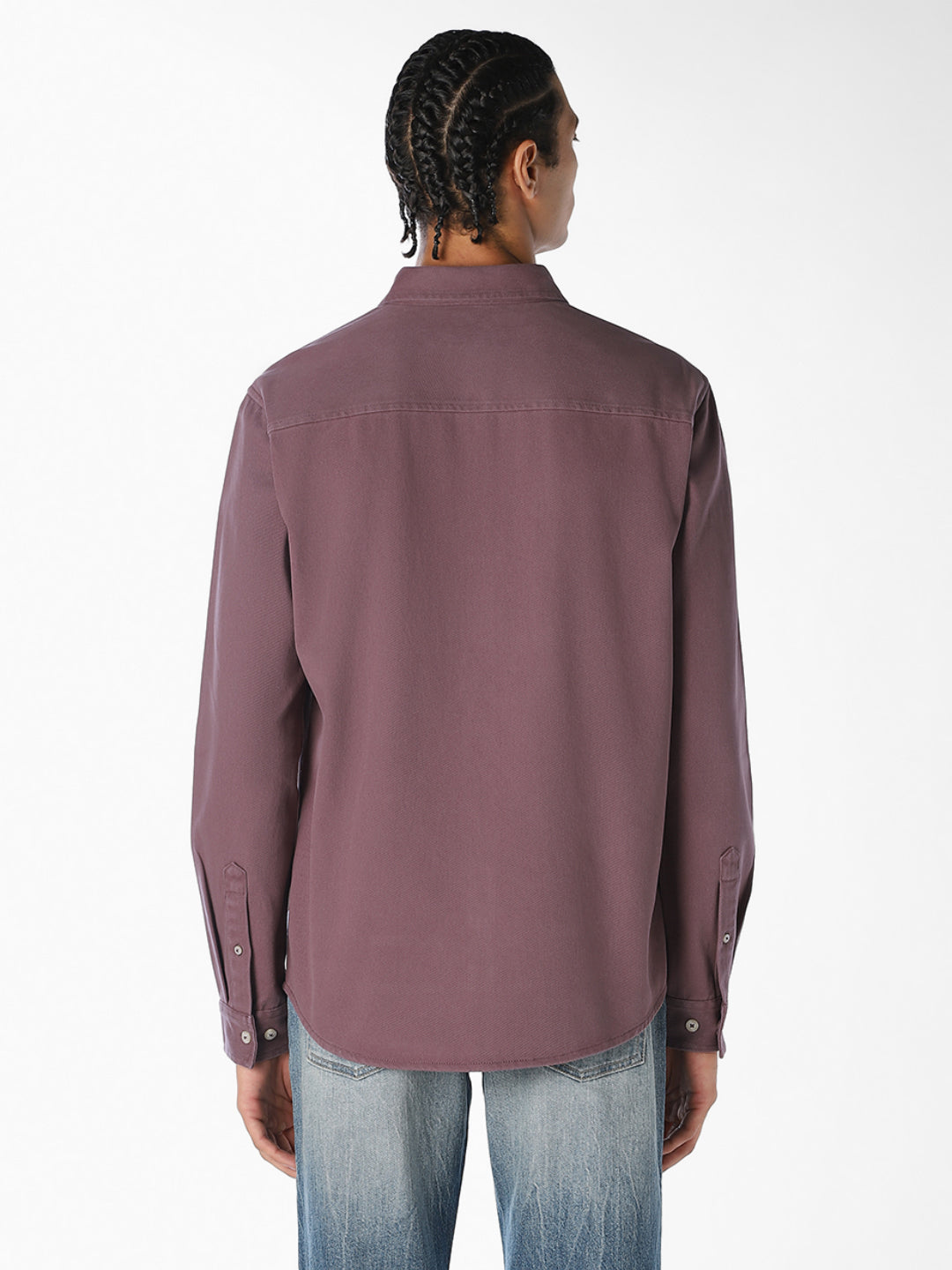 Textured Twill Cotton Shirt