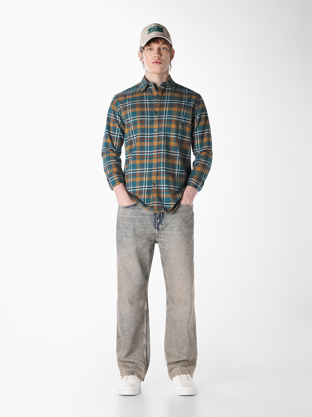 Multi-Colour Check Cotton Shirt