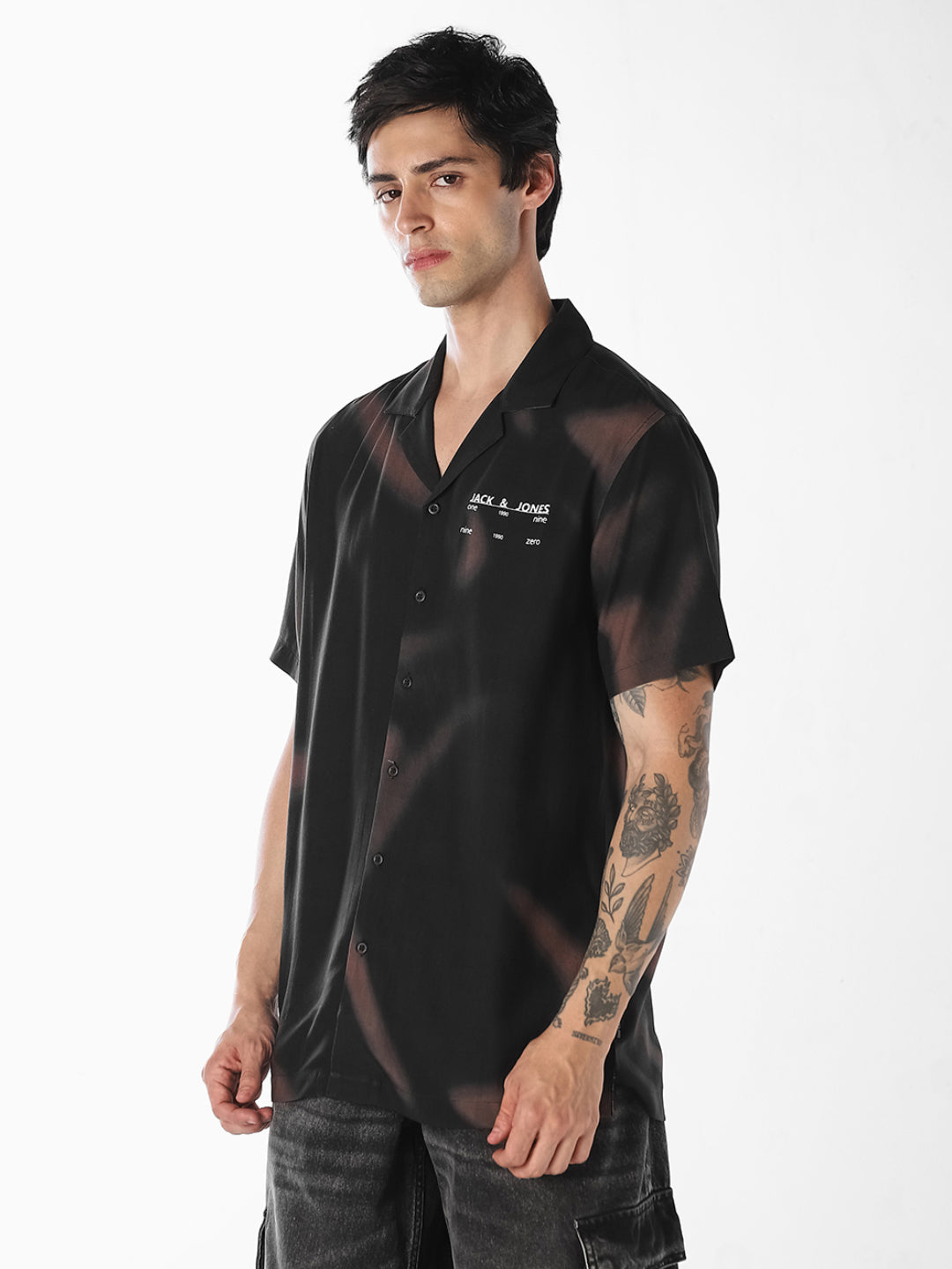 Tie-Dye Printed Cotton Shirt