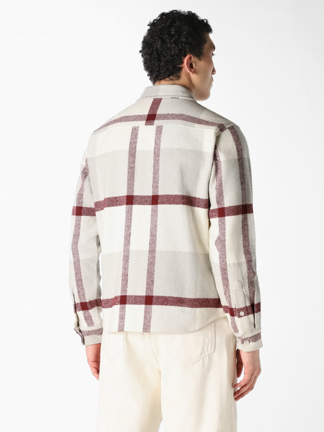 White Check Cotton Shirt