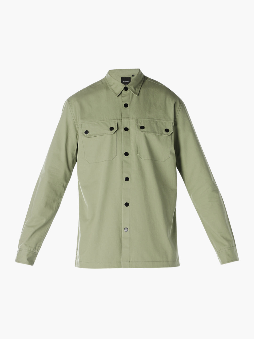 Green Cotton Twill Shirt