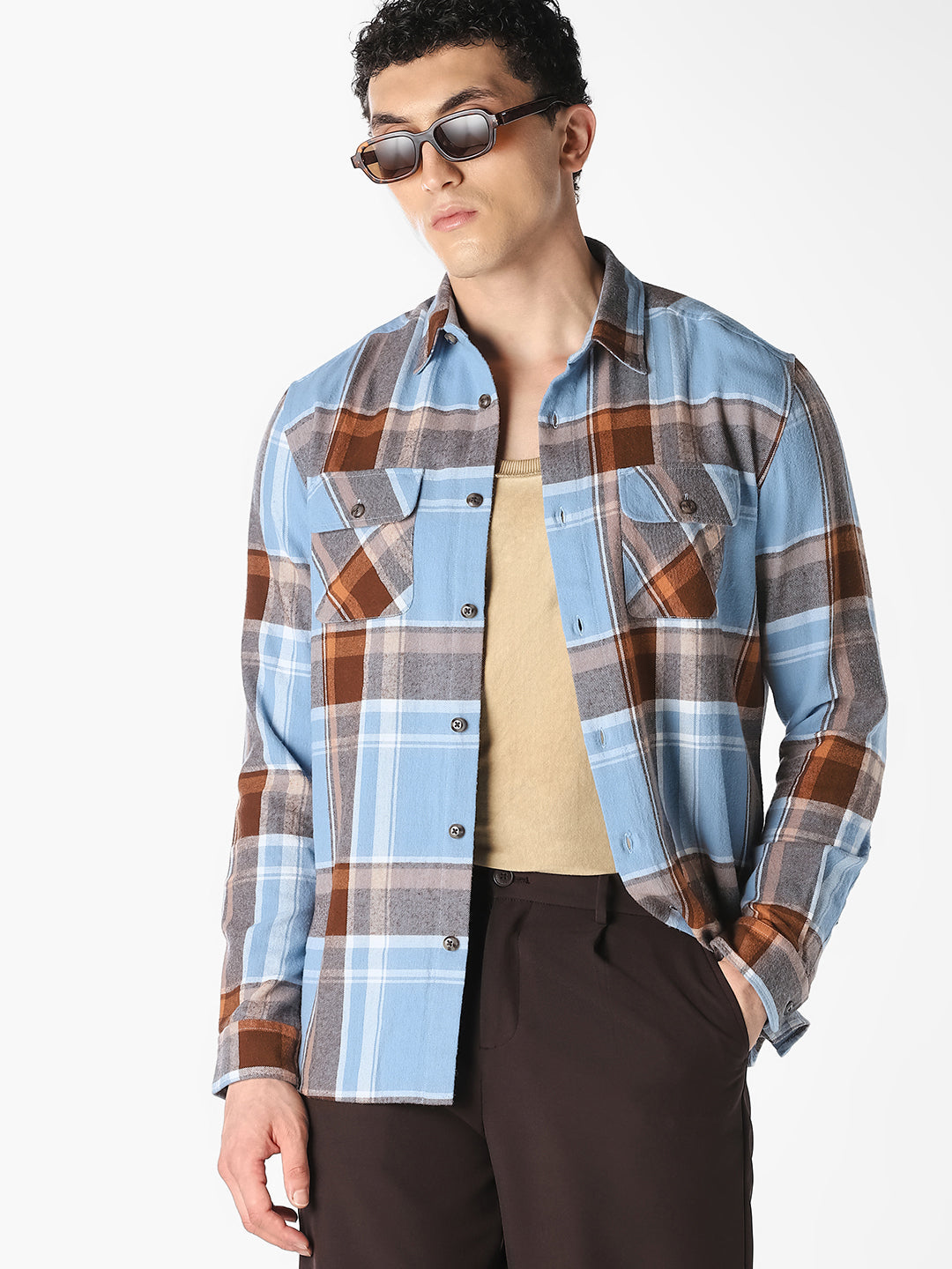 Check Cotton Shirt