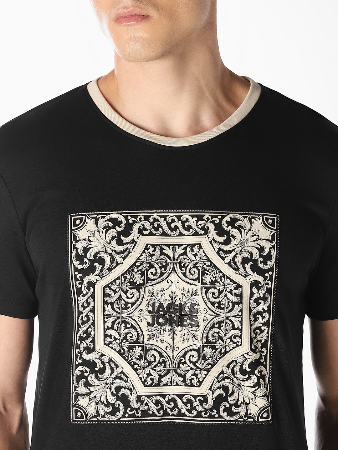 Black Graphic Print T-Shirt