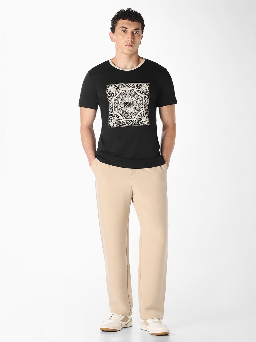 Black Graphic Print T-Shirt