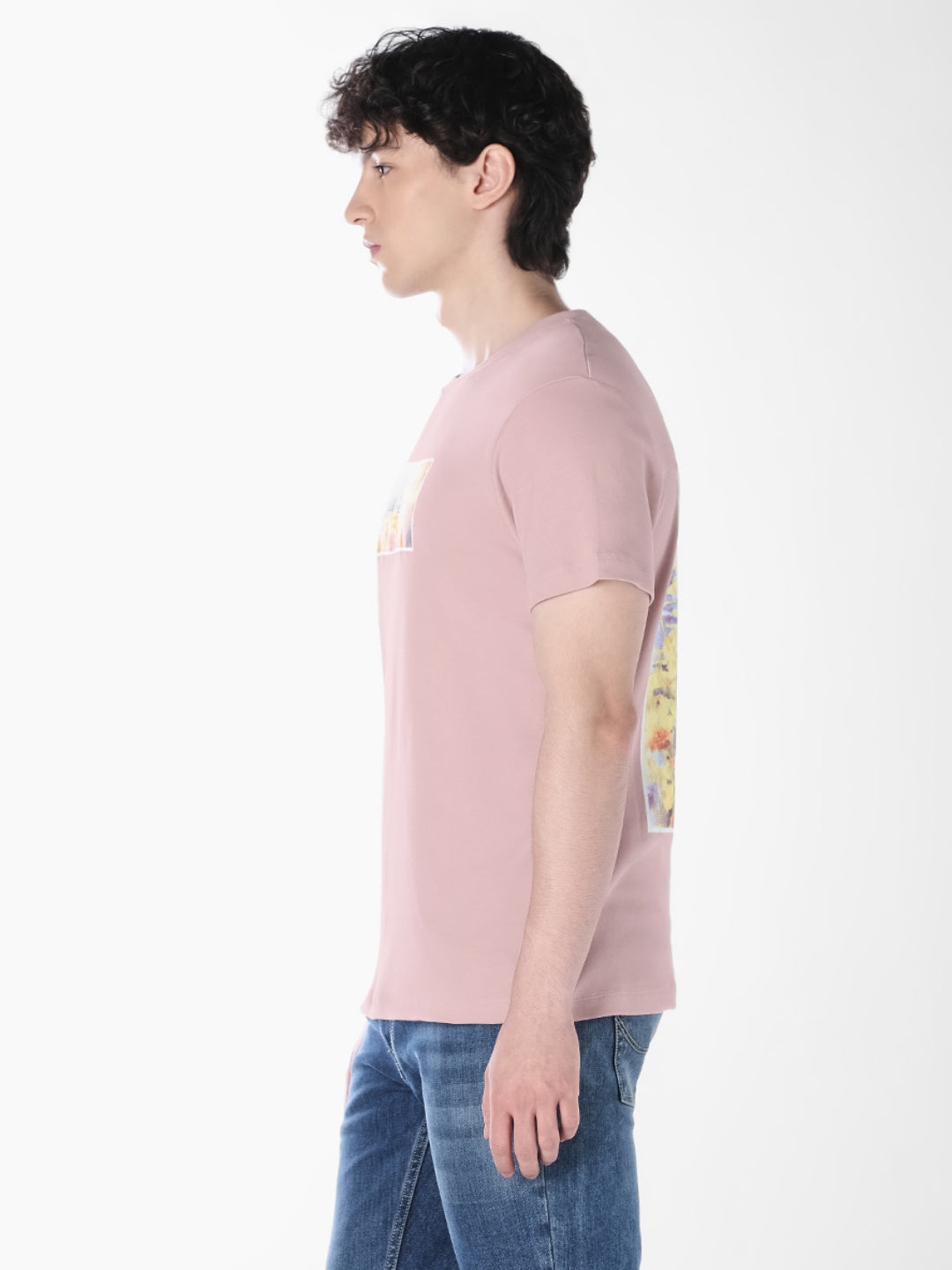 Floral Print Crew Neck T-shirt