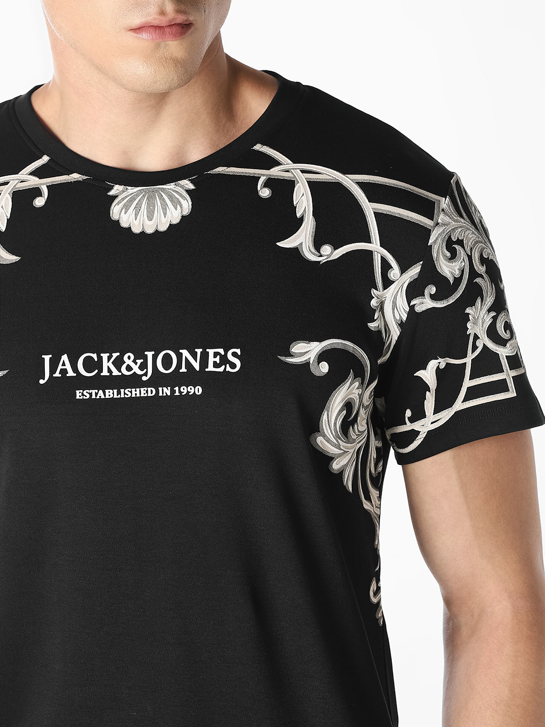 Black Graphic Print T-Shirt