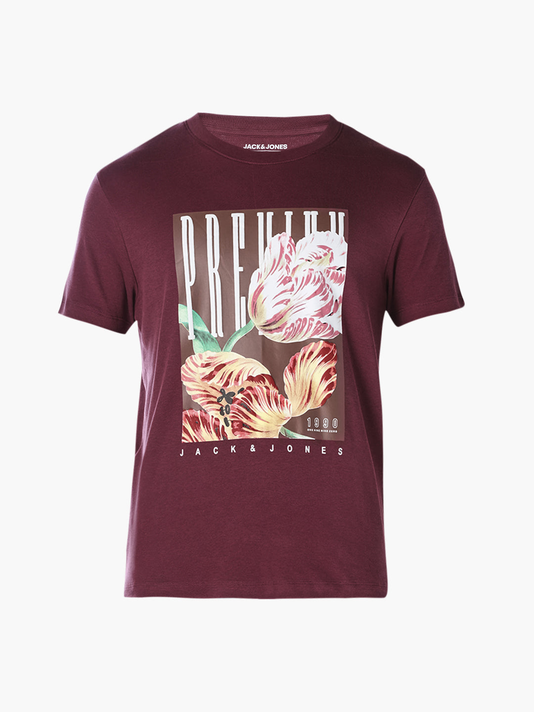 Floral Print Crew Neck T-shirt
