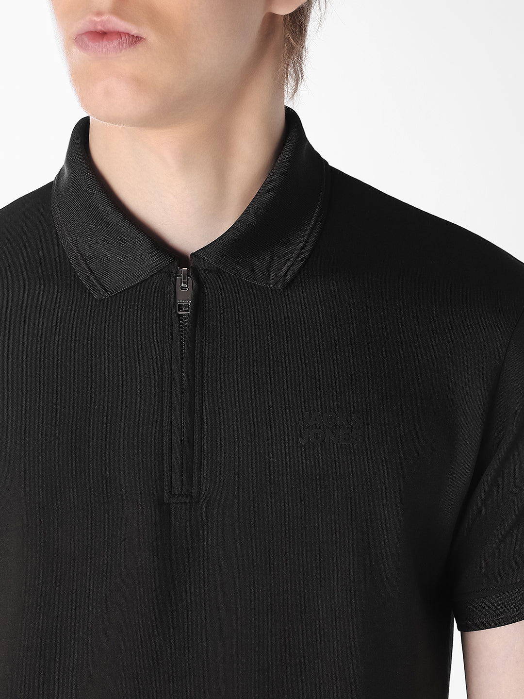 Black Knitted Polo