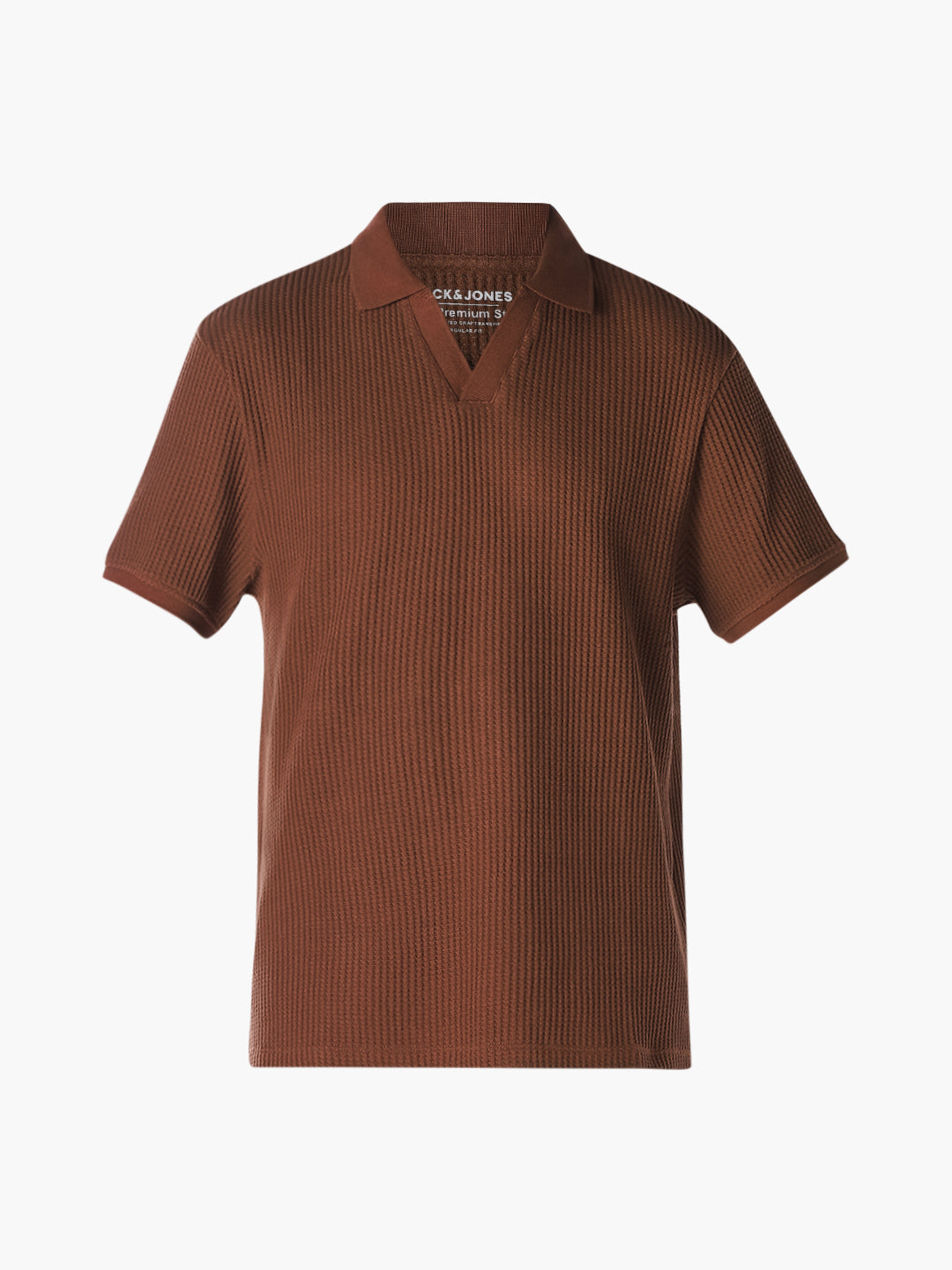 Dark Brown Knitted Polo