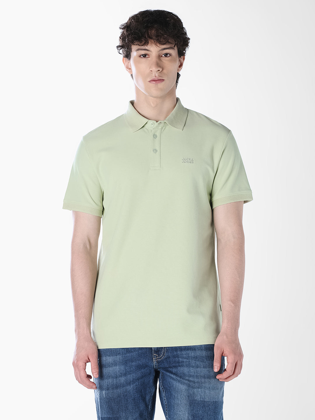 Light Green Cotton Polo