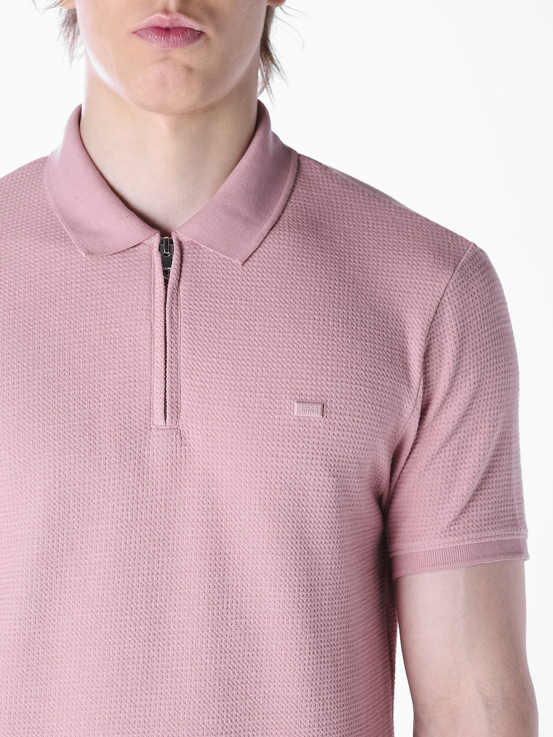 Lilac Jacquard Regular Fit polo
