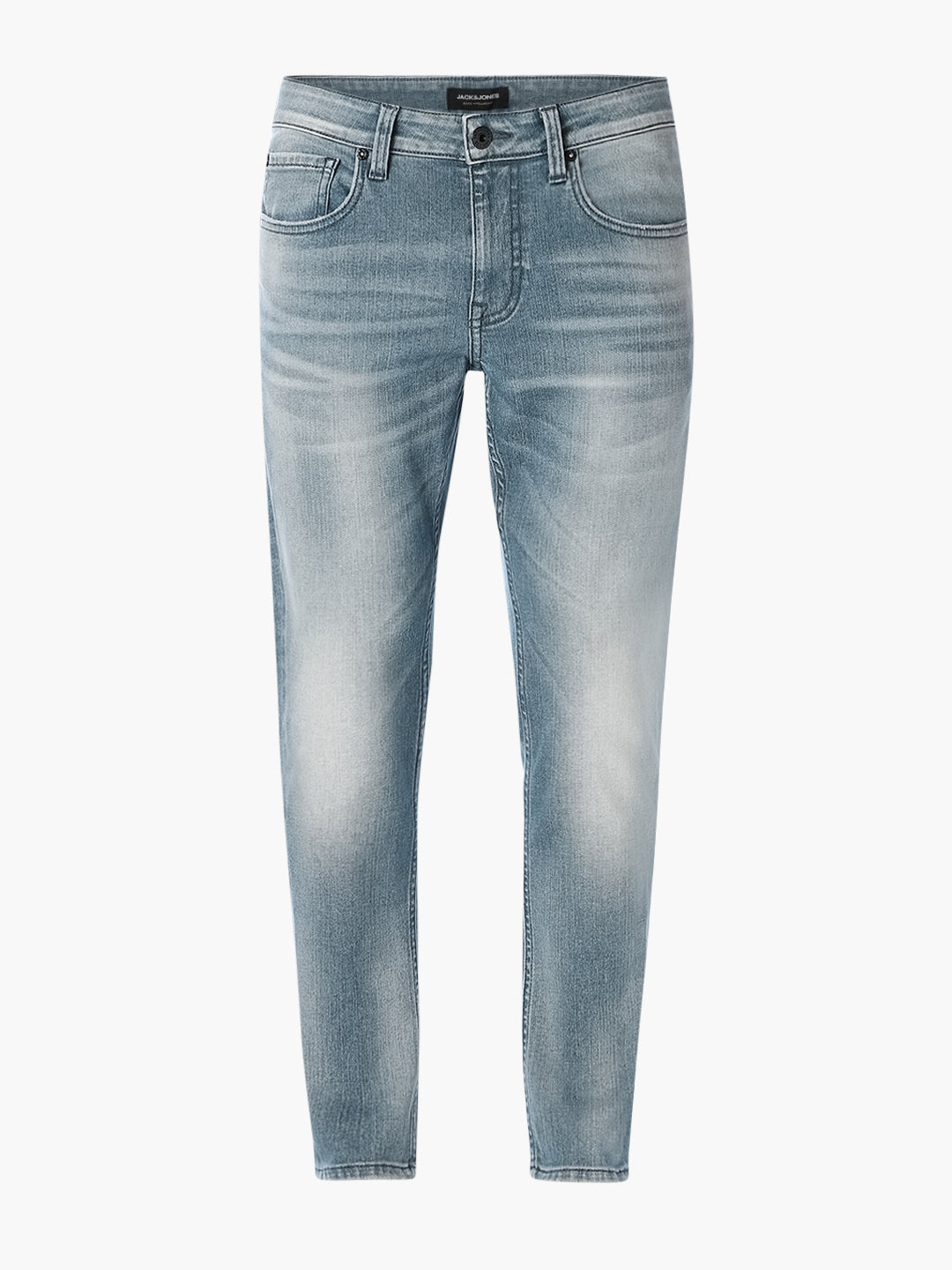Blue Cropped Slim Fit Jeans