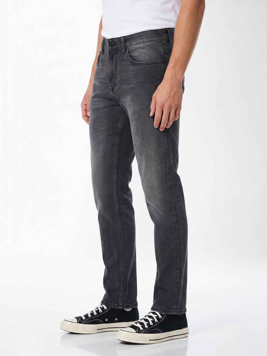 Grey clark regular fit jeans