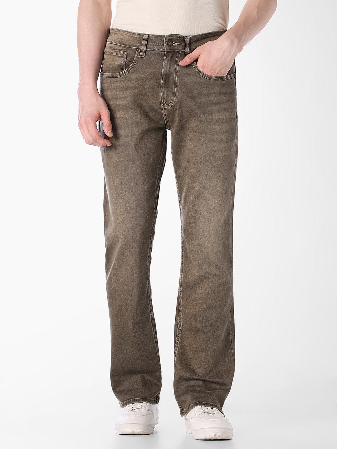Dark Olive Cliff BOOTCUT Jeans