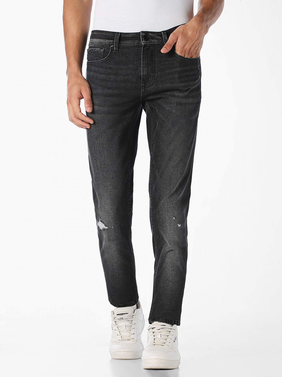 Black Washed Glenn Slim Fit Jeans